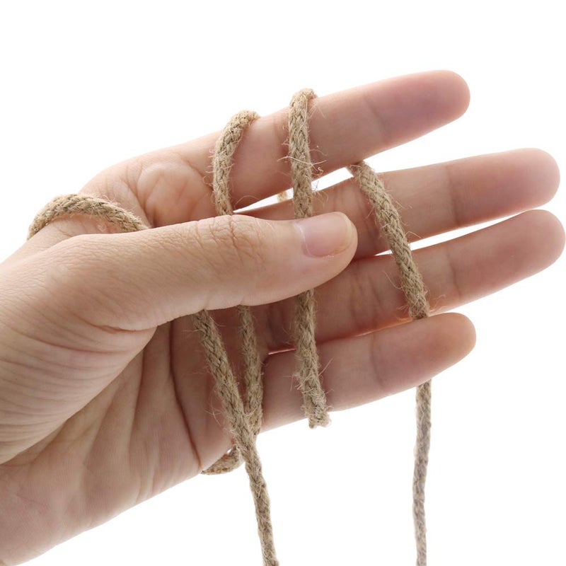 Tenn Well Jute Twine, 200Feet 3.5mm Braided Jute Rope, Natural Twine String for Crafts, Gift Wrapping, Gardening, Recycling, Macrame Projects and Holiday Decorations - Image 2